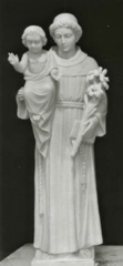 Hand Carved Marble Statue "St. Anthony with Child"