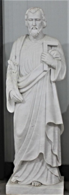 Hand Carved Marble Statue "St Joseph the Worker"