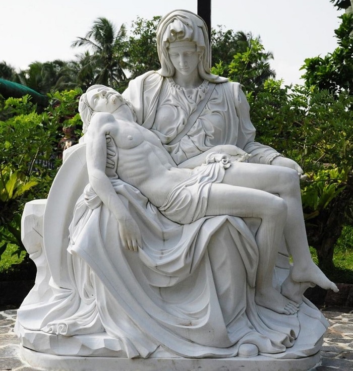 Pieta| Pieta marble statue| Marble religious statues| marble religious sculptures
